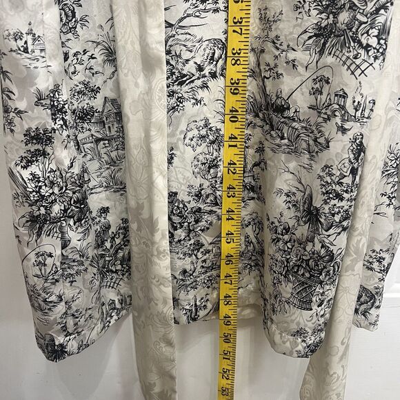 Vintage Gold Label VICTORIA SECRET Kimono Robe Shoulder Pads Renaissance Sz P/S - Picture 10 of 12